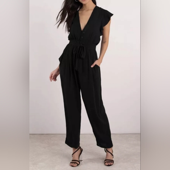 Free People Black Jumpsuit - Picture 1 of 10